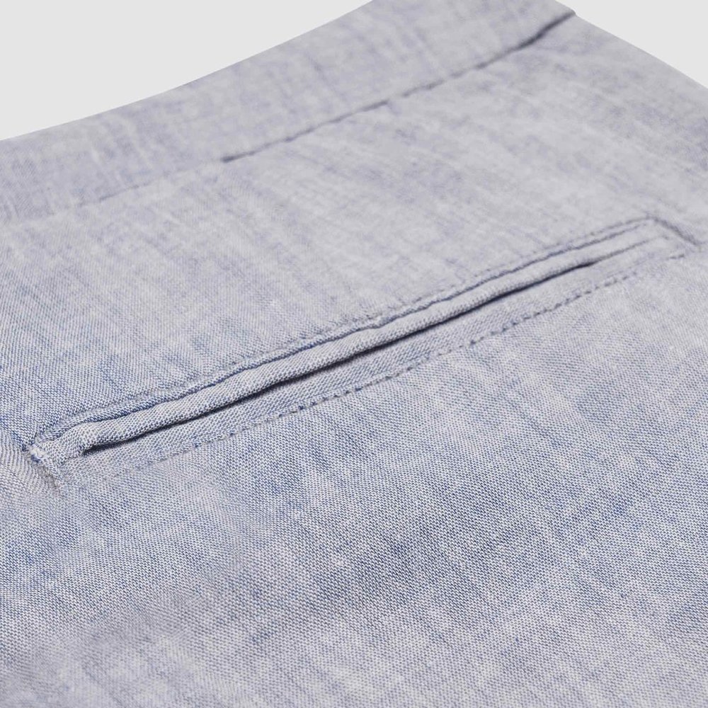 OLGYN Men’s Slim Fit Gray Bermuda Shorts - Picture 4 of 5